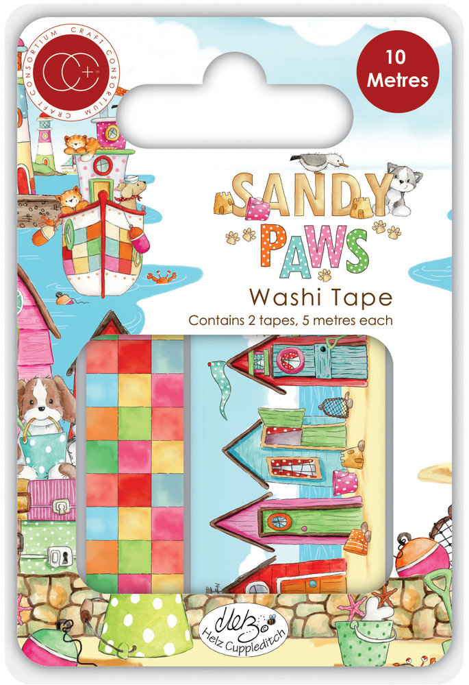 Craft Consortium Sandy Paws Washi Tape (CCWTPE012) (OUTLET)