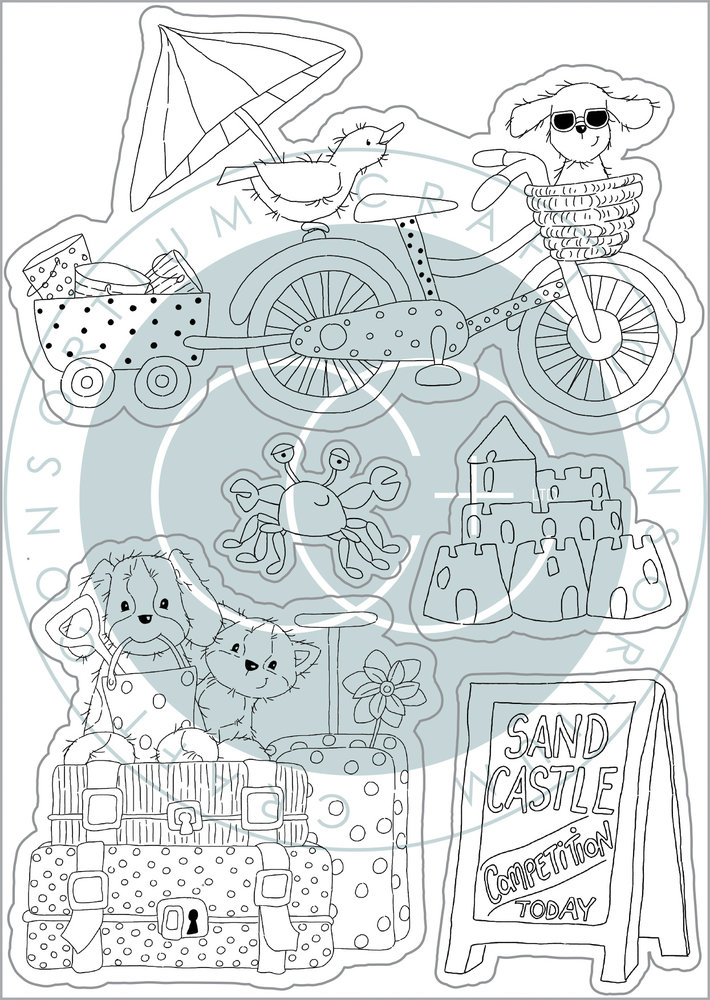Craft Consortium Sandy Paws Sand Castle Clear Stamps (CCSTMP066) (DISCONTINUED) Craft Consortium Sandy Paws Sand Castle Clear Stamps (CCSTMP066) (DISCONTINUED)