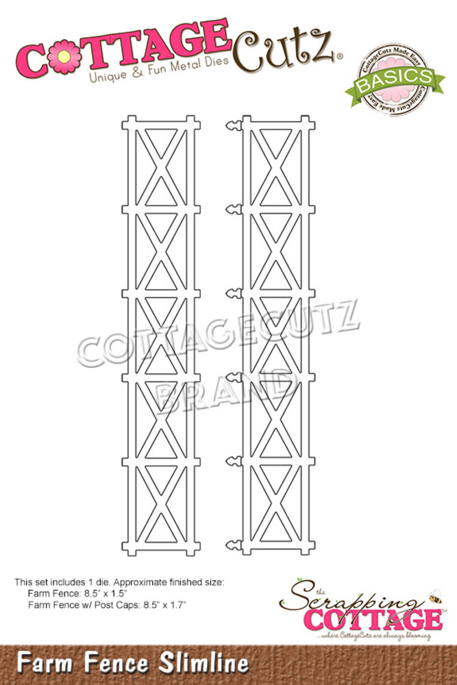 Scrapping Cottage Farm Fence Slimline (CCB-089) (OUTLET) Scrapping Cottage Farm Fence Slimline (CCB-089) (OUTLET)