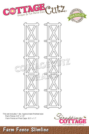 Scrapping Cottage Farm Fence Slimline (CCB-089) (OUTLET) Scrapping Cottage Farm Fence Slimline (CCB-089) (OUTLET)