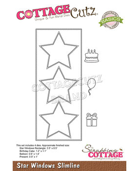 Scrapping Cottage Star Windows Slimline (CCB-102) (OUTLET)