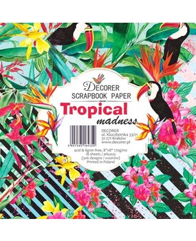 Decorer Tropical Madness 8x8 Inch Paper Pack (DECOR-B37-435) (OUTLET)