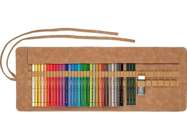 Faber Castell Polychromos Colour Pencils in Pencil Roll (34pcs) (FC-110030) Faber Castell Polychromos Colour Pencils in Pencil Roll (34pcs) (FC-110030)