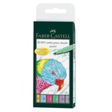 Faber Castell Pitt Artist Pen Brush Pastel (6pcs) (FC-167163) (DISCONTINUED)