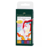Faber Castell Pitt Artist Pen Brush Basic (6pcs) (FC-167103) (DISCONTINUED)