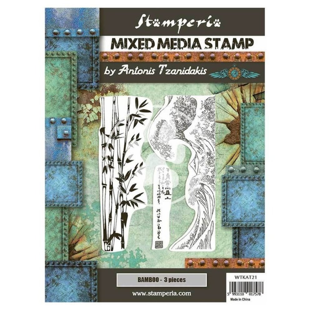 Stamperia Mixed Media Stamp Sir Vagabond in Japan Bamboo (WTKAT21) (DISCONTINUED) Stamperia Mixed Media Stamp Sir Vagabond in Japan Bamboo (WTKAT21) (DISCONTINUED)