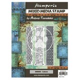 Stamperia Mixed Media Stamp Sir Vagabond in Japan Borders (WTKAT24) (DISCONTINUED)