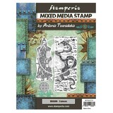 Stamperia Mixed Media Stamp Sir Vagabond in Japan Dragon (WTKAT23) (DISCONTINUED)