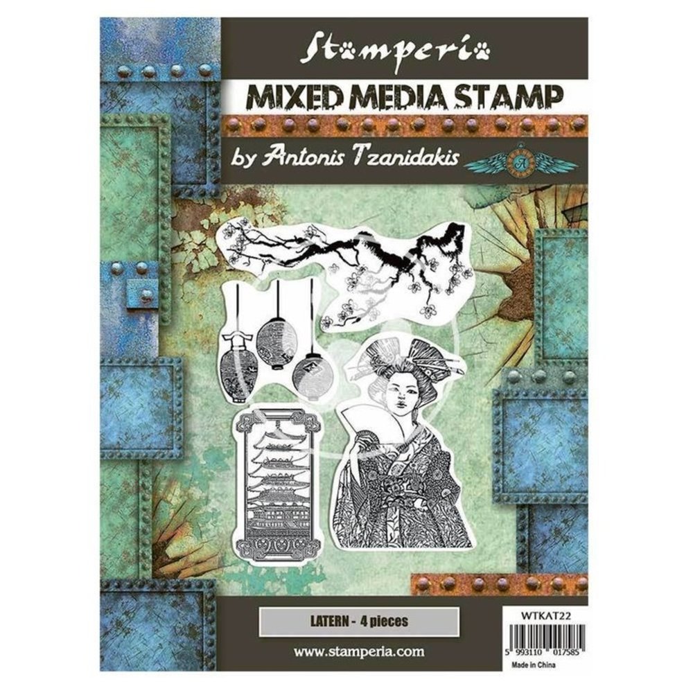 Stamperia Mixed Media Stamp Sir Vagabond in Japan Lantern (WTKAT22) (DISCONTINUED) Stamperia Mixed Media Stamp Sir Vagabond in Japan Lantern (WTKAT22) (DISCONTINUED)