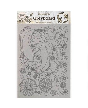 Stamperia Greyboard A4 Sir Vagabond in Japan Fish (KLSPDA444) (DISCONTINUED)
