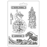 Stamperia Soft Mould A4 Sir Vagabond in Japan Dragon (K3PTA4508) (DISCONTINUED)