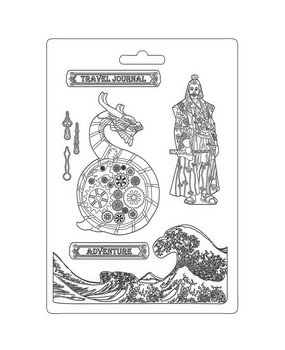 Stamperia Soft Mould A4 Sir Vagabond in Japan Dragon (K3PTA4508) (DISCONTINUED)