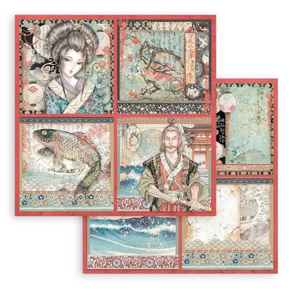 Stamperia Sir Vagabond in Japan 4 Cards 12x12 Inch Paper Sheets (10pcs) (SBB832) (DISCONTINUED) Stamperia Sir Vagabond in Japan 4 Cards 12x12 Inch Paper Sheets (10pcs) (SBB832) (DISCONTINUED)