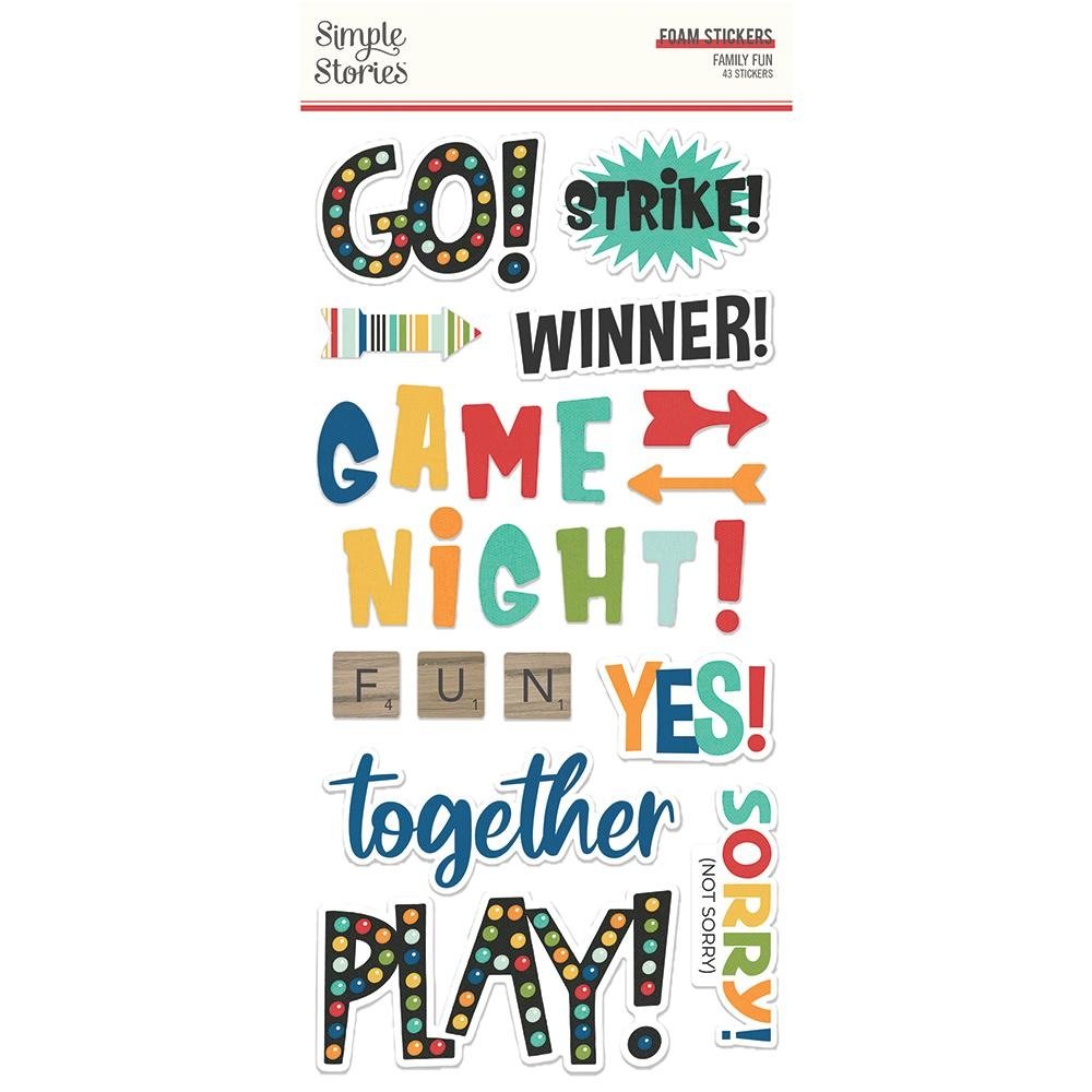 Simple Stories Family Fun Foam Stickers (15617) (DISCONTINUED)