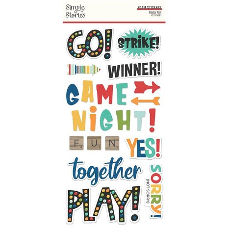 Simple Stories Family Fun Foam Stickers (15617) (DISCONTINUED)