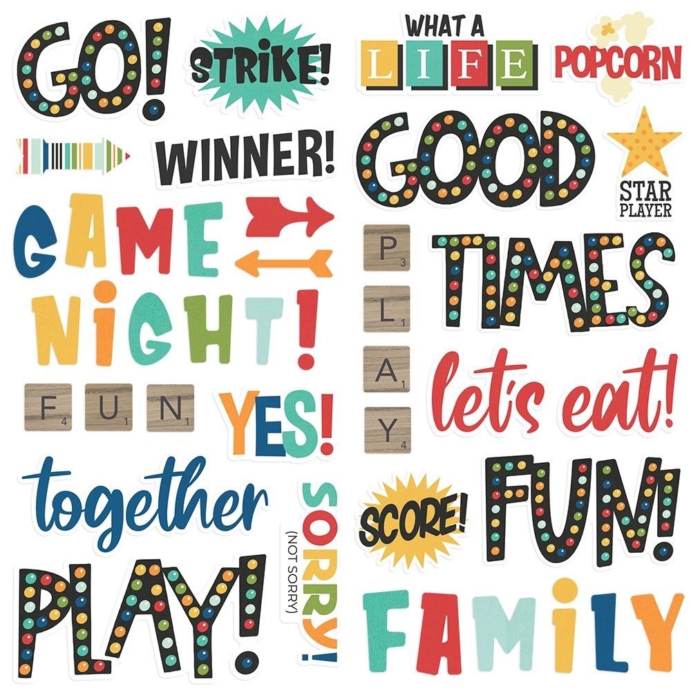 Simple Stories Family Fun Foam Stickers (15617) (DISCONTINUED)