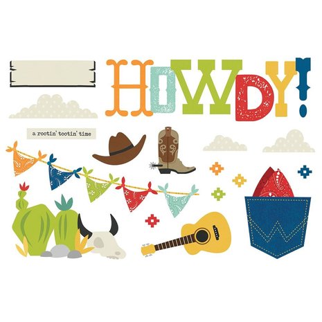 Simple Stories Simple Pages Pieces Howdy! (15423) (DISCONTINUED)