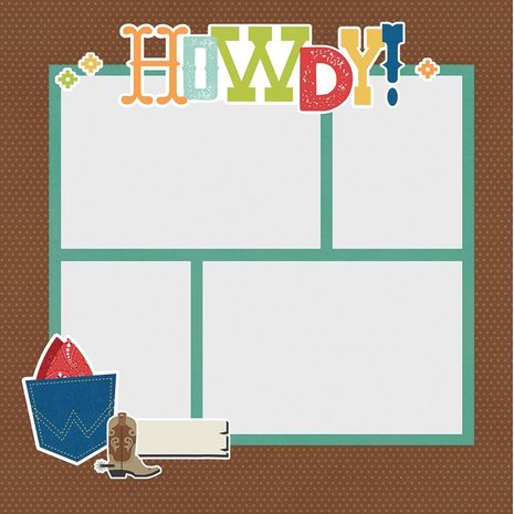 Simple Stories Simple Pages Pieces Howdy! (15423) (DISCONTINUED)