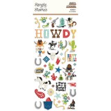 Simple Stories Howdy! Puffy Stickers (15418) (DISCONTINUED)