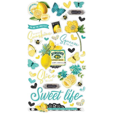 Simple Stories Simple Vintage Lemon Twist - 6x12 Chipboard (15220) (OUTLET)