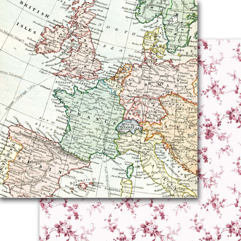 Memory Place Around the World 12x12 Inch Paper Pack (MP-60602) (OUTLET)