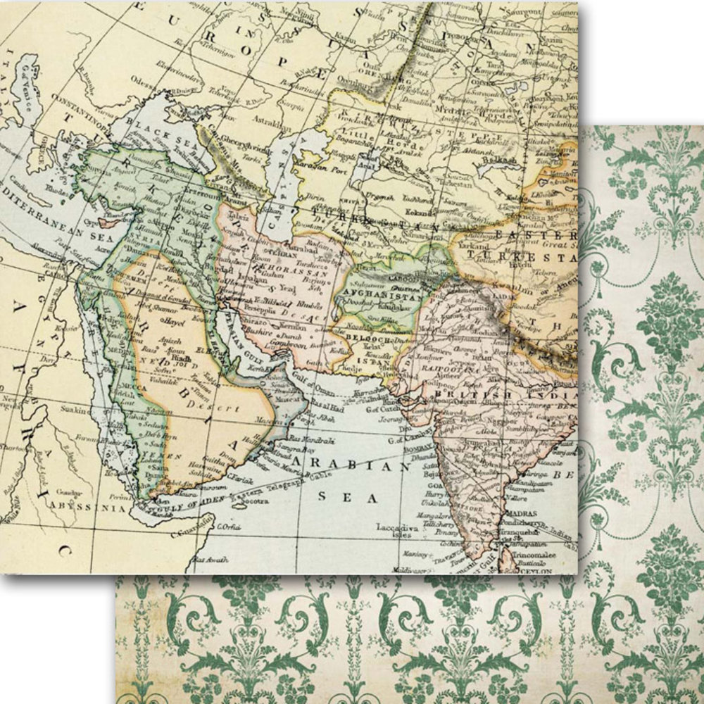 Memory Place Around the World 12x12 Inch Paper Pack (MP-60602) (OUTLET)