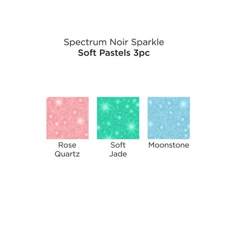 Spectrum Noir Sparkle Brush Pens Soft Pastels (3pcs) (SPECN-SPA-SPT3) (DISCONTINUED)