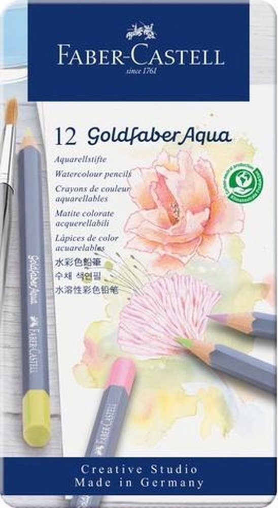 Faber Castell Goldfaber Aqua Watercolour Pencils (12pcs) Pastel (FC-114622) Faber Castell Goldfaber Aqua Watercolour Pencils (12pcs) Pastel (FC-114622)