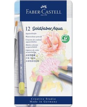 Faber Castell Goldfaber Aqua Watercolour Pencils (12pcs) Pastel (FC-114622) Faber Castell Goldfaber Aqua Watercolour Pencils (12pcs) Pastel (FC-114622)