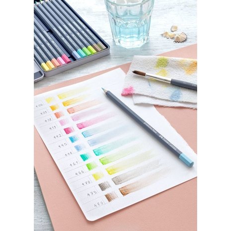 Faber Castell Goldfaber Aqua Watercolour Pencils (12pcs) Pastel (FC-114622) Faber Castell Goldfaber Aqua Watercolour Pencils (12pcs) Pastel (FC-114622)