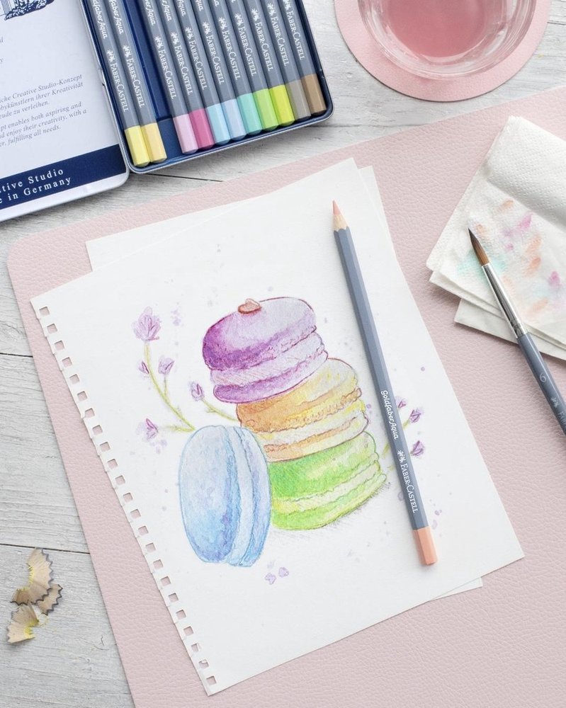 Faber Castell Goldfaber Aqua Watercolour Pencils (12pcs) Pastel (FC-114622) Faber Castell Goldfaber Aqua Watercolour Pencils (12pcs) Pastel (FC-114622)
