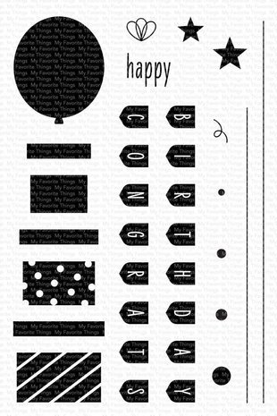 My Favorite Things Celebrate You Clear Stamps (CS-585) (OUTLET)