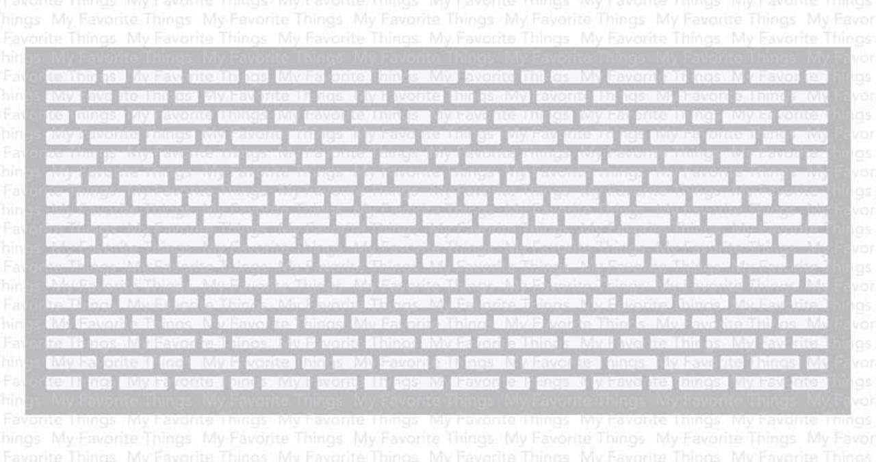 My Favorite Things Slimline English Brick Wall Stencil (ST-160) (OUTLET)