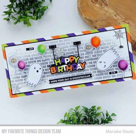 My Favorite Things Slimline English Brick Wall Stencil (ST-160) (OUTLET)