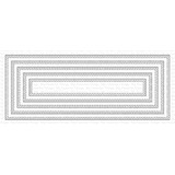 My Favorite Things Slimline Double Stitched Rectangle Stax Die-namics (MFT-2056) (OUTLET)
