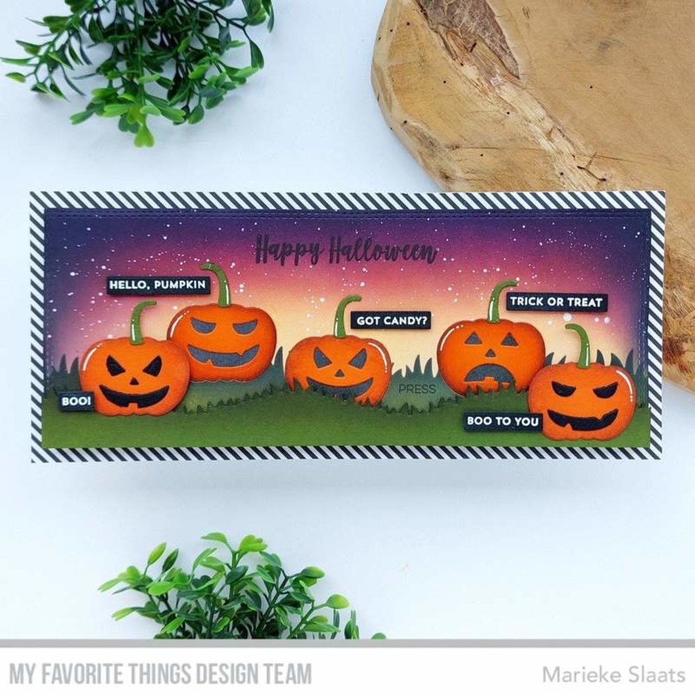 My Favorite Things Slimline Double Stitched Rectangle Stax Die-namics (MFT-2056) (OUTLET)