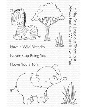 My Favorite Things Sweetest Safari Set 1 Clear Stamps (SY-36) (OUTLET)