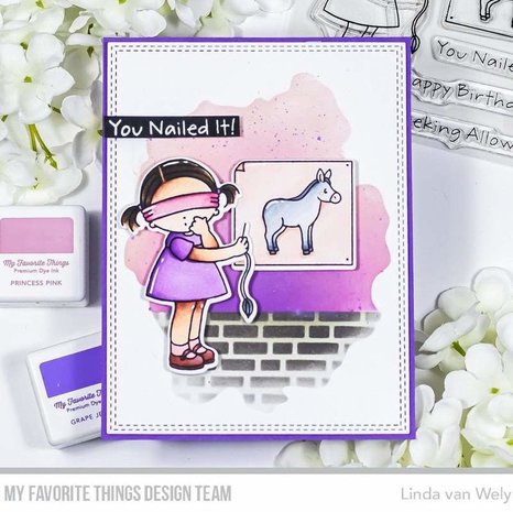 My Favorite Things Slimline English Brick Wall Stencil (ST-160) (OUTLET)