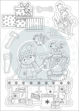 Craft Consortium Made by Elves Workshop Clear Stamps (CCSTMP068) (DISCONTINUED)