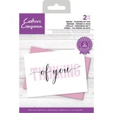 Crafter's Companion Brush Thinking Of You Clear Stamps (CC-STP-BTHIN) (OUTLET)