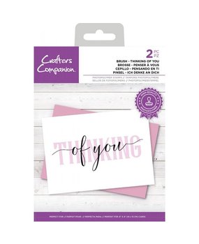 Crafter's Companion Brush Thinking Of You Clear Stamps (CC-STP-BTHIN) (OUTLET)