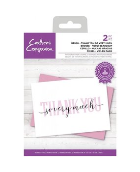 Crafter's Companion Brush Thank You So Very Much Clear Stamps (CC-STP-BTKYOU) (OUTLET)