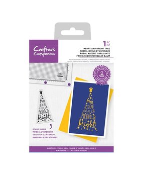 Crafter's Companion Merry and Bright Tree Clear Stamps (CC-STP-MBRI) (OUTLET)