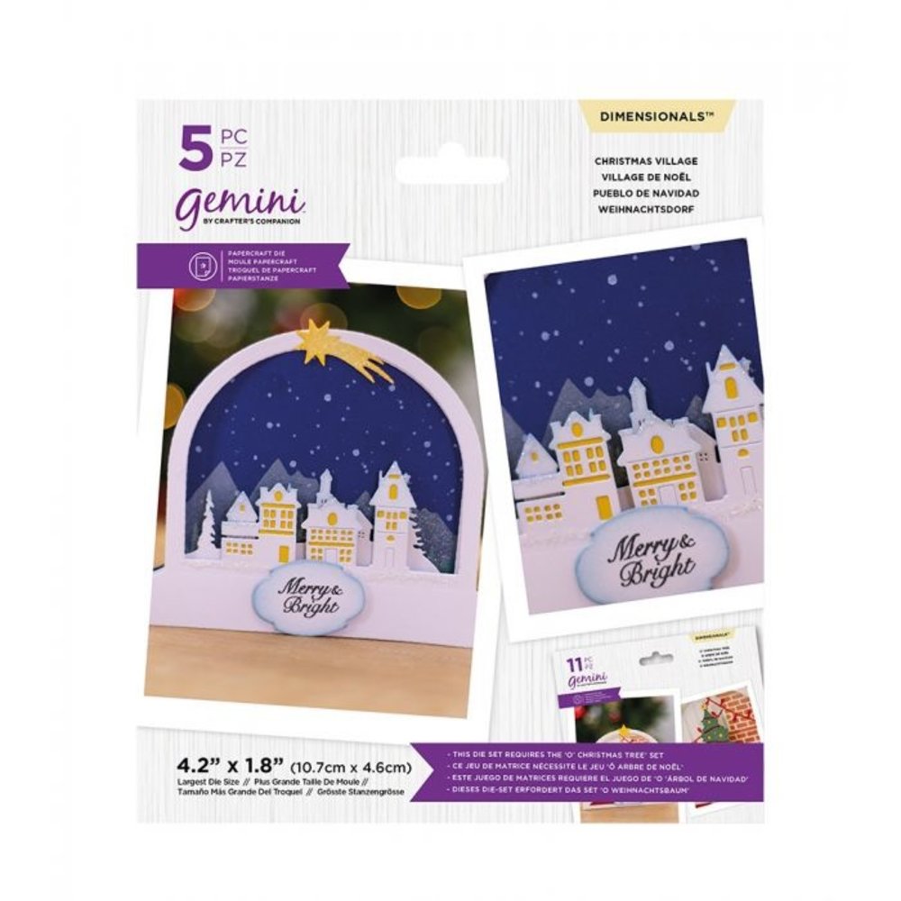 Gemini Christmas Village Dimensionals Dies (GEM-MD-DIM-CHRV) (DISCONTINUED)