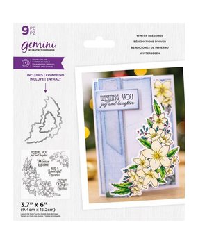 Gemini Winter Blessings Stamp & Die (GEM-STD-WIBL) (OUTLET)
