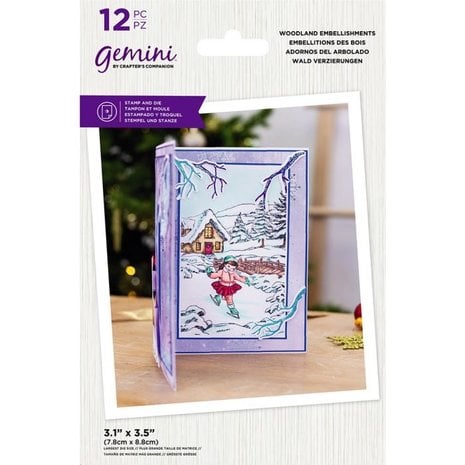 Gemini Woodland Embellishments Stamp & Die (GEM-STD-WOODEMB) (DISCONTINUED) Gemini Woodland Embellishments Stamp & Die (GEM-STD-WOODEMB) (DISCONTINUED)