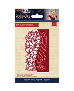 Crafter's Companion Twas the Night Before Christmas Metal Die Music and Swirls (S-TNBC-MD-MUSW) (OUTLET)