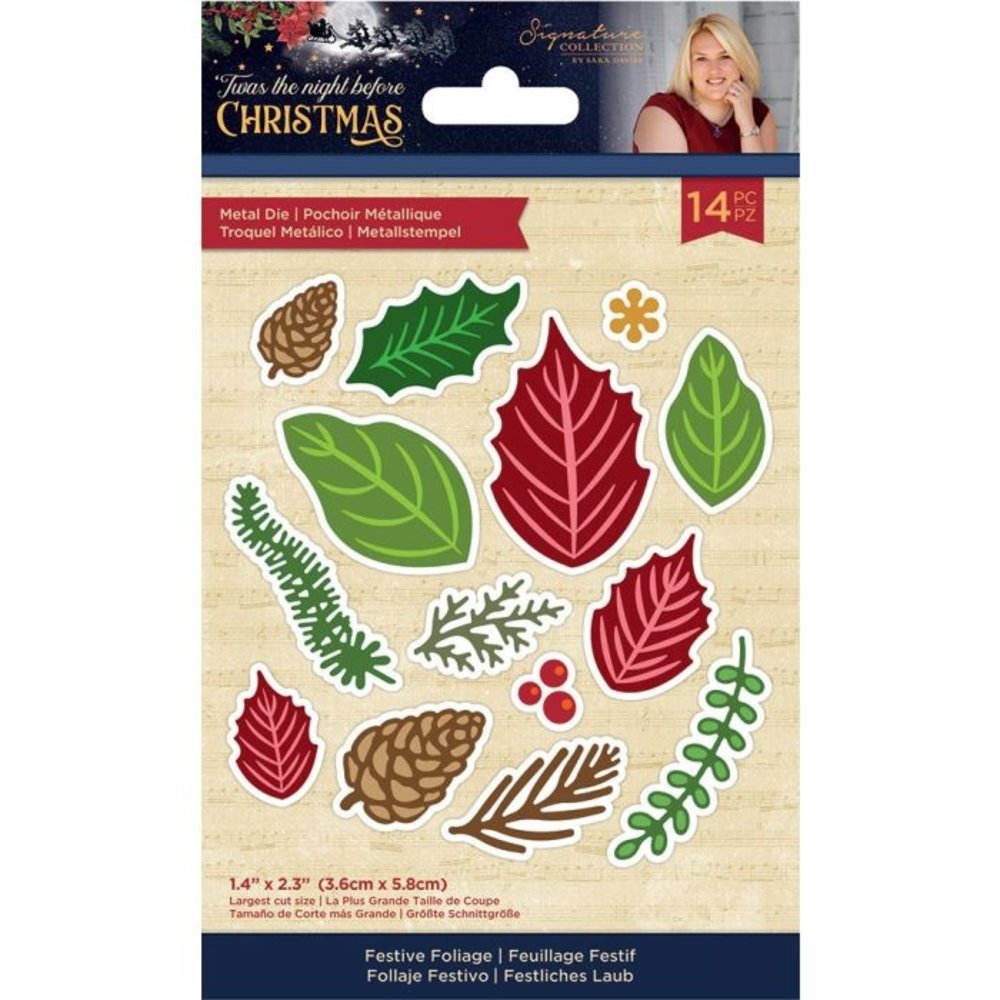 Crafter's Companion Twas the Night Before Christmas Metal Die Festive Foliage (S-TNBC-MD-FEFOL) (OUTLET) Crafter's Companion Twas the Night Before Christmas Metal Die Festive Foliage (S-TNBC-MD-FEFOL) (OUTLET)