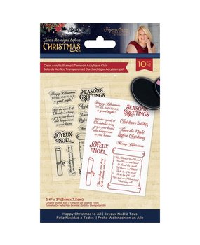 Crafter's Companion Twas the Night Before Christmas Clear Stamps Happy Christmas to All (S-TNBC-ST-HCTA) (OUTLET)
