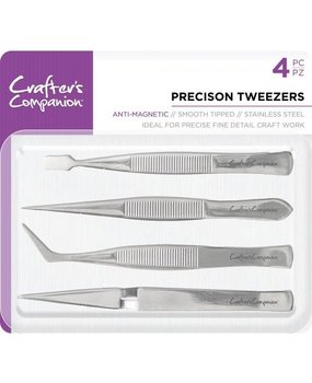 Crafter's Companion Precision Tweezers (4pcs) (CC-TOOL-TWEEZ4)